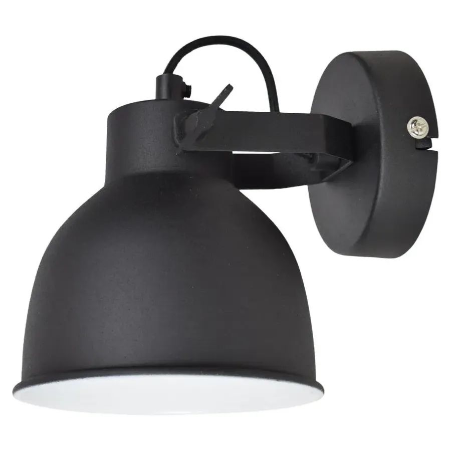 Wandlampen-Urban Interiors Wandlamp Industrial Large Ø14cm Vintage black
