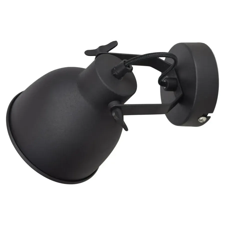 Wandlampen-Urban Interiors Wandlamp Industrial Large Ø14cm Vintage black