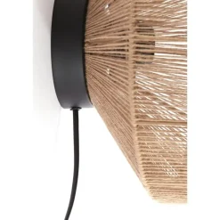 Light & Living Wandlamp Lyra - Bruin - Ø31cm