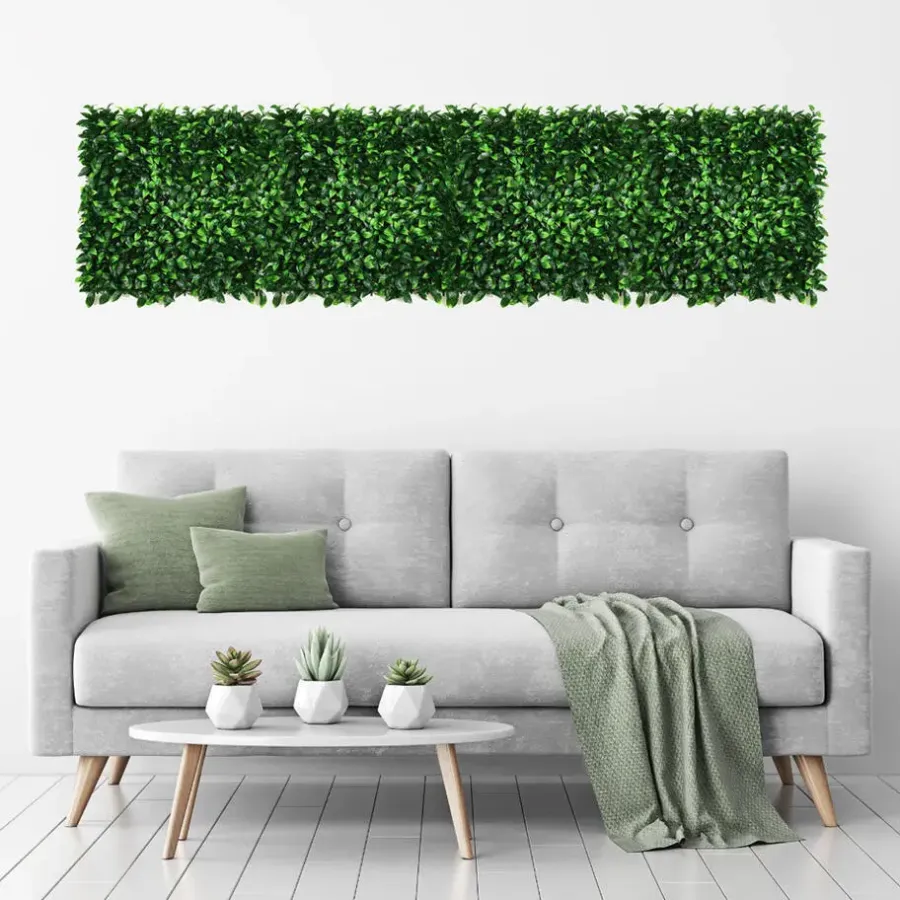 Gardenwize Wandpanelen kunsthaag laurierblad - set van 4 - 50x50x4cm