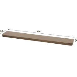 Wandplanken-Giga Living Wandplank Bruin Acaciahout - 120x20x4cm - Carve