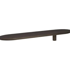 Leen Bakker Wandplank Daan - donkerbruin essenhout - 80x18 cm