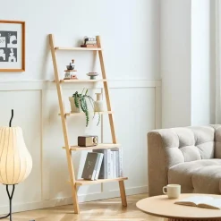 Nordlys Wandplank Ladder van Massief Natuurlijk Hout