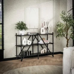 Giga Living Wandrek - Metaal - 130x85cm - Zwart - Piega