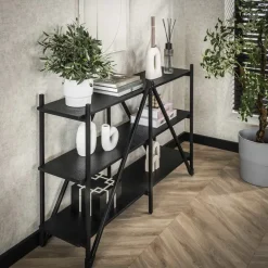 Giga Living Wandrek - Metaal - 130x85cm - Zwart - Piega