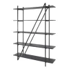 Giga Living Wandrek - Metaal - 140x180cm - Zwart - Piega