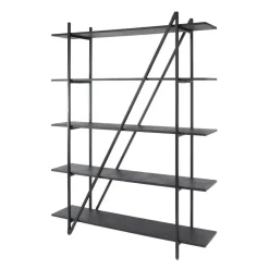 Giga Living Wandrek - Metaal - 140x180cm - Zwart - Piega