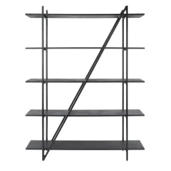 Giga Living Wandrek - Metaal - 140x180cm - Zwart - Piega