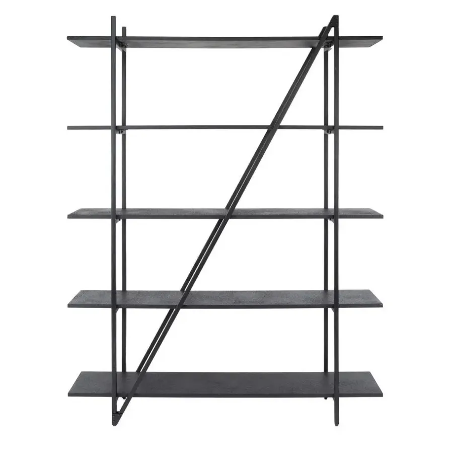 Giga Living Wandrek - Metaal - 140x180cm - Zwart - Piega