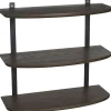 Leen Bakker Wandrek Daan - donkerbruin essenhout - 60x60x24 cm