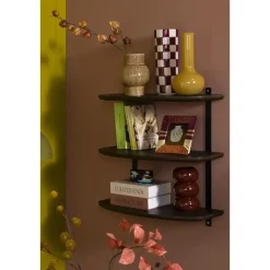 Leen Bakker Wandrek Daan - donkerbruin essenhout - 60x60x24 cm