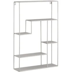 Wandrekken-Leen Bakker Wandrek Londen taupe metaal 55x35,8x10 cm