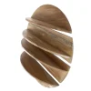 Wandplanken-Giga Living Wandschap - 4-Delig Rond - Hout - Naturel - Margosa
