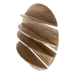 Wandplanken-Giga Living Wandschap - 4-Delig Rond - Hout - Naturel - Margosa