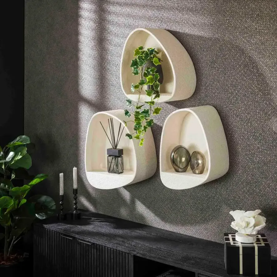 Wandrekken-Leen Bakker Wandschap Goutte 45 cm-marmer composiet