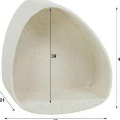 Wandrekken-Leen Bakker Wandschap Goutte 45 cm-marmer composiet