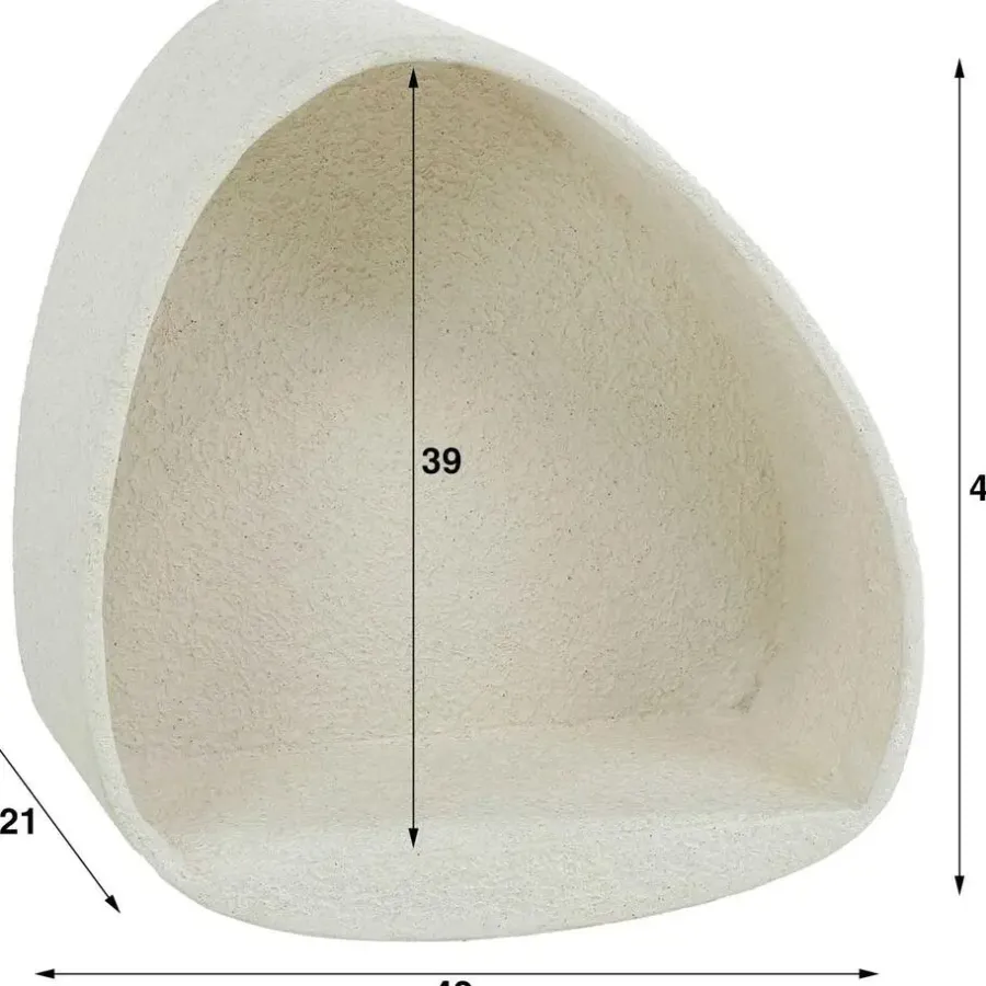 Wandrekken-Leen Bakker Wandschap Goutte 45 cm-marmer composiet