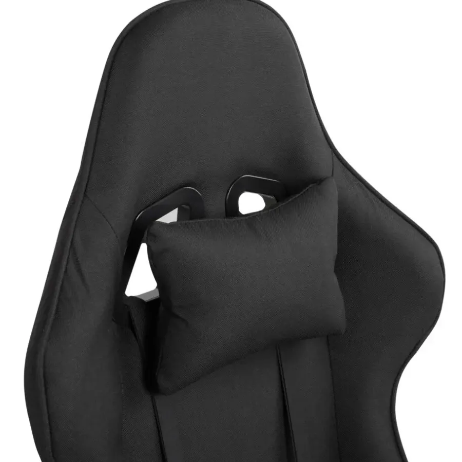 Beliani WARRIOR - Gamestoel - Zwart - Polyester