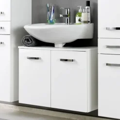 Badmeubelsets-Held Wastafelonderkast Bobbi 60cm 2 deuren - wit