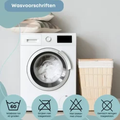 Zavelo Waterdichte Matrasbeschermer Splittopper Hoeslaken Badstof-Lits-jumeaux (180x...