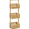 Hoge Kasten-Beliani WAVERLY - Badkamerkast - Lichthout - Bamboe
