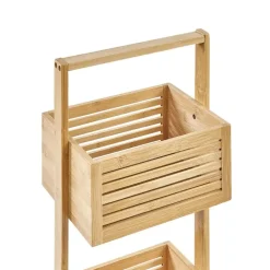 Hoge Kasten-Beliani WAVERLY - Badkamerkast - Lichthout - Bamboe