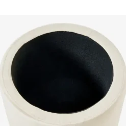 Leen Bakker WENONA - Opbergpoef - Lichtbeige - Fluweel