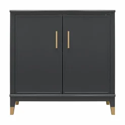 Cosmoliving by Cosmopolitan Westerleigh - Wandkast met 2 MDF deuren in zwart