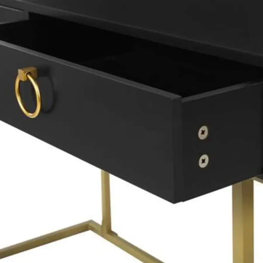 Kaptafels-Beliani WESTPORT - Kaptafel - Zwart - Metaal