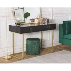 Kaptafels-Beliani WESTPORT - Kaptafel - Zwart - Metaal