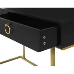 Kaptafels-Beliani WESTPORT - Kaptafel - Zwart - Metaal