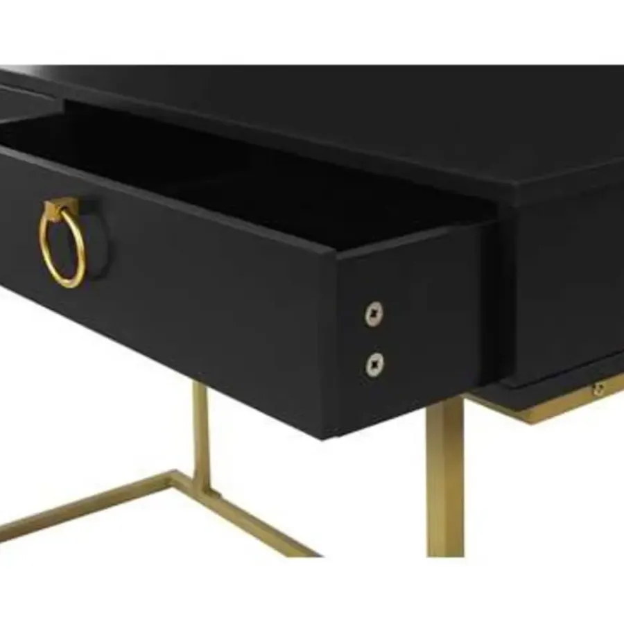Kaptafels-Beliani WESTPORT - Kaptafel - Zwart - Metaal