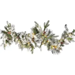 Kerstdecoratie-Beliani WHITEHORN - Guirlande - Groen - PVC
