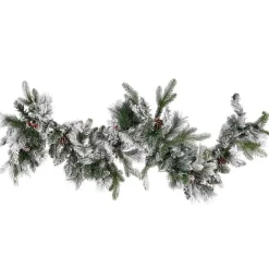 Kerstdecoratie-Beliani WHITEHORN - Guirlande - Groen - PVC