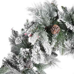 Kerstdecoratie-Beliani WHITEHORN - Guirlande - Groen - PVC