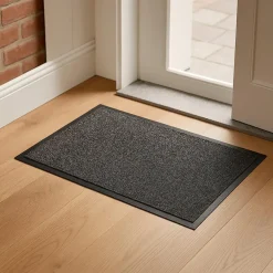 Wicotex Deurmat Moorea - droogloopmat - antraciet grijs - 60x40cm