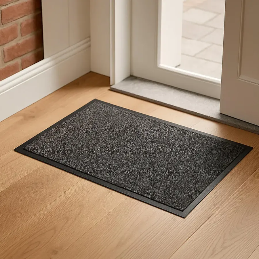 Wicotex Deurmat Moorea - droogloopmat - antraciet grijs - 60x40cm