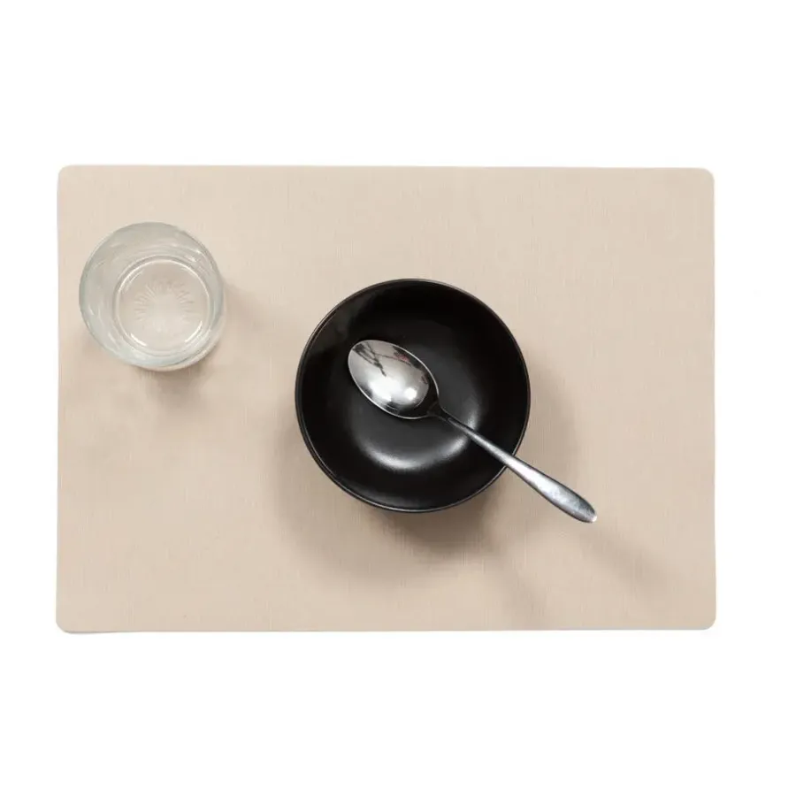 Wicotex Placemat Plain - luxe - beige - 43 x 30 cm