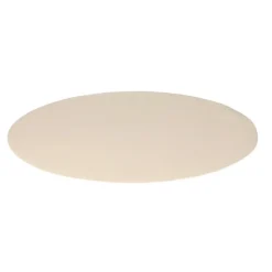 Placemats-Wicotex Placemats Uni - creme - rond 38 cm - Teflon coating