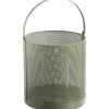 Leen Bakker Windlicht Malaga - groen - 24xØ23 cm
