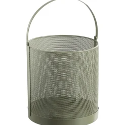 Leen Bakker Windlicht Malaga - groen - 24xØ23 cm