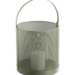 Leen Bakker Windlicht Malaga - groen - 24xØ23 cm