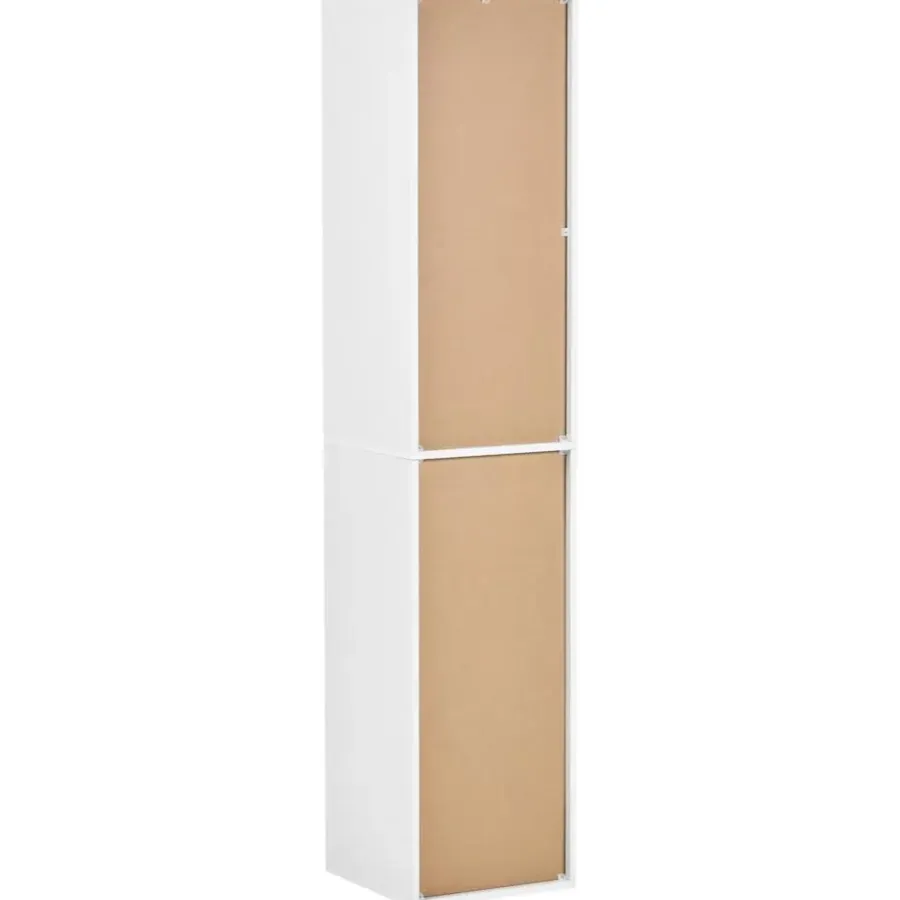 Leen Bakker WINNIPEG - Boekenkast 4 planken - Wit - Vezelplaat