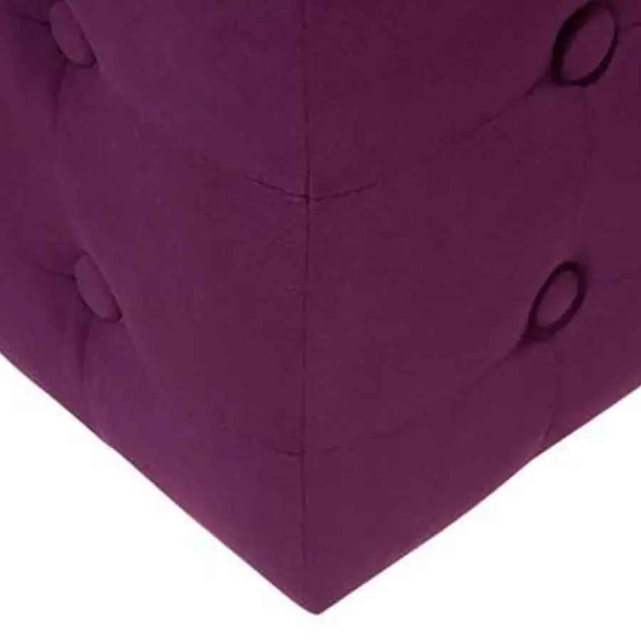 Poefen-Beliani WISCONSIN - Poef - Paars - 36 cm - Fluweel
