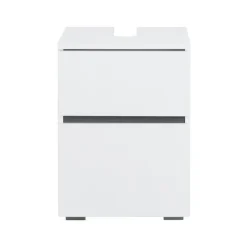 Wastafelkasten-Loft24 Wisla - Badmeubel 40 cm 1-deurs wit spaanplaat