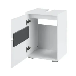 Wastafelkasten-Loft24 Wisla - Badmeubel 40 cm 1-deurs wit spaanplaat