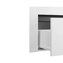 Loft24 Wisla - Badmeubel 80 cm 1-lade, 1 klep, 1 deur wit spaanplaat