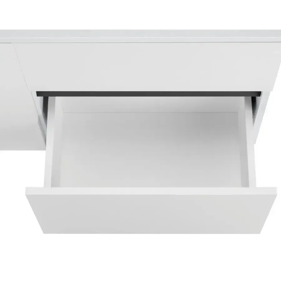 Loft24 Wisla - Badmeubel 80 cm 1-lade, 1 klep, 1 deur wit spaanplaat