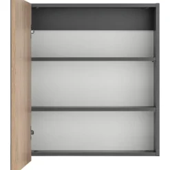 Loft24 Wisla - Hangkast met spiegeldeur in antraciet