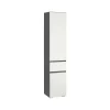 Hoge Kasten-Loft24 Wisla - Kast met 1 lade en 2 deuren in wit / antraciet spaanplaat
